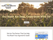 Tablet Screenshot of farmerscooperative.net